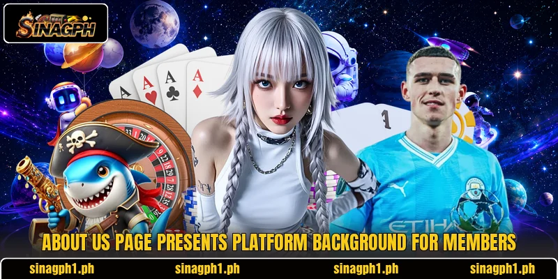 About us page presents platform background for members About us page presents platform background for members