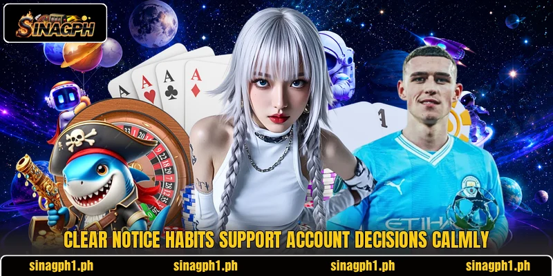 Clear notice habits support account decisions calmly Clear notice habits support account decisions calmly