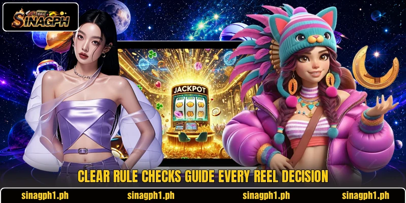 Clear rule checks guide every reel decision Clear rule checks guide every reel decision