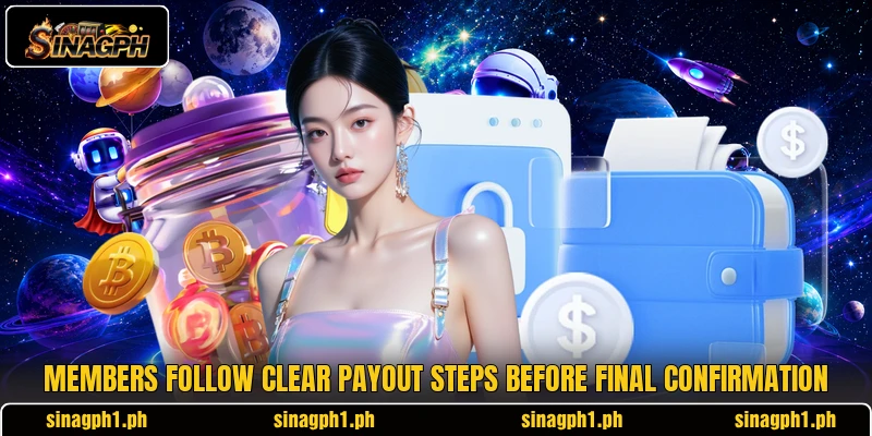Members follow clear payout steps before final confirmation