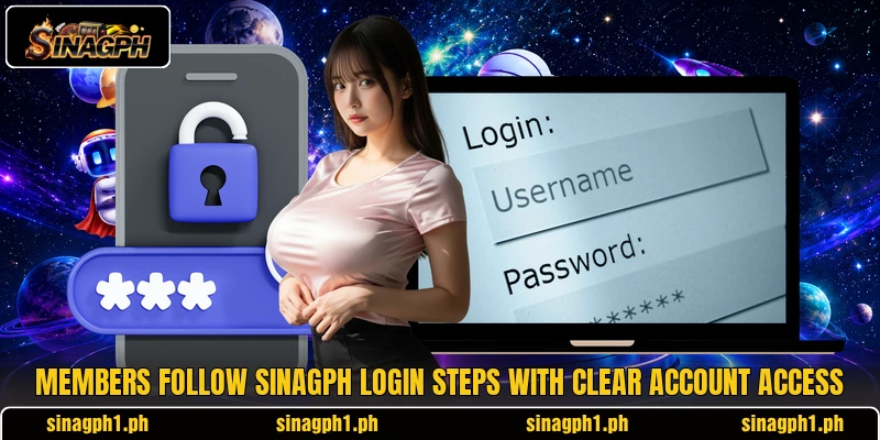 Members follow SINAGPH login steps with clear account access