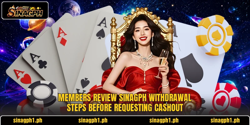 Members review SINAGPH withdrawal steps before requesting cashout
