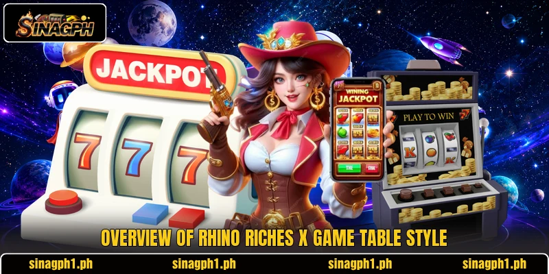 Overview of Rhino Riches X game table style Overview of Rhino Riches X game table style