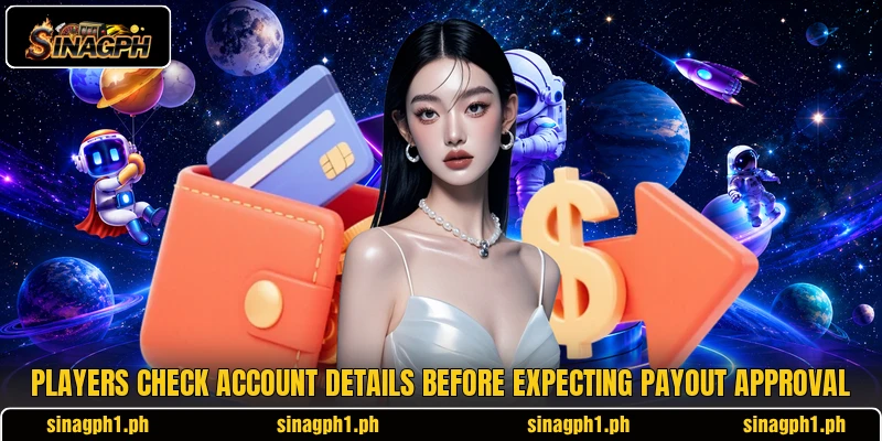 Players check account details before expecting payout approval