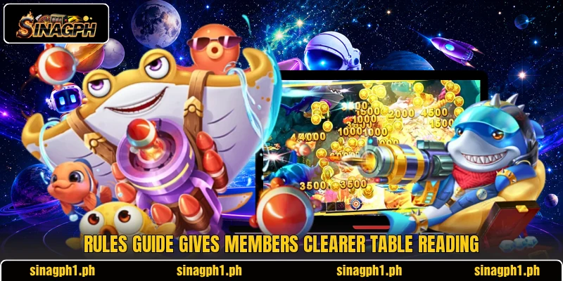 Rules guide gives members clearer table reading Rules guide gives members clearer table reading
