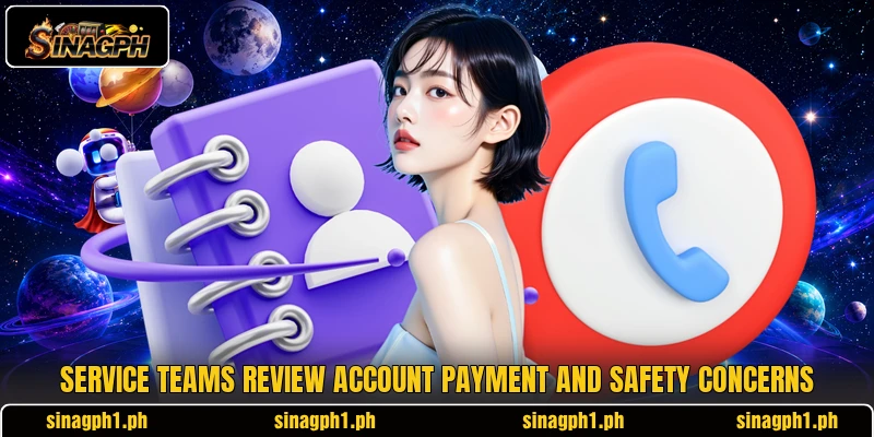 Service teams review account payment and safety concerns Service teams review account payment and safety concerns