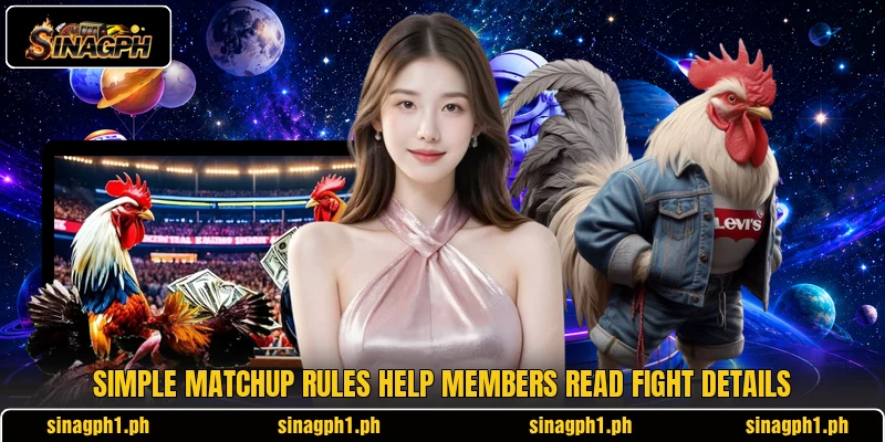 Simple matchup rules help members read fight details Simple matchup rules help members read fight details