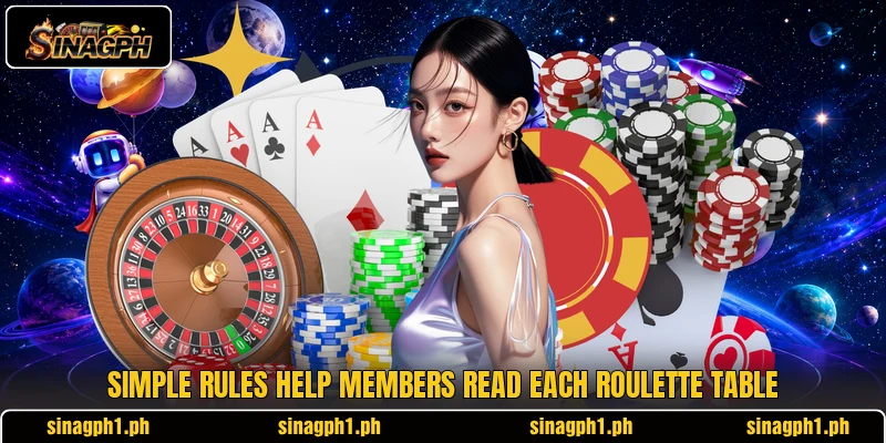 Simple rules help members read each roulette table